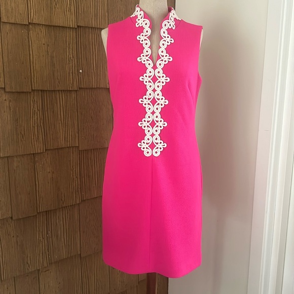 Vince Camaro Hot Pink Sheath Dress size 6 - Picture 1 of 8